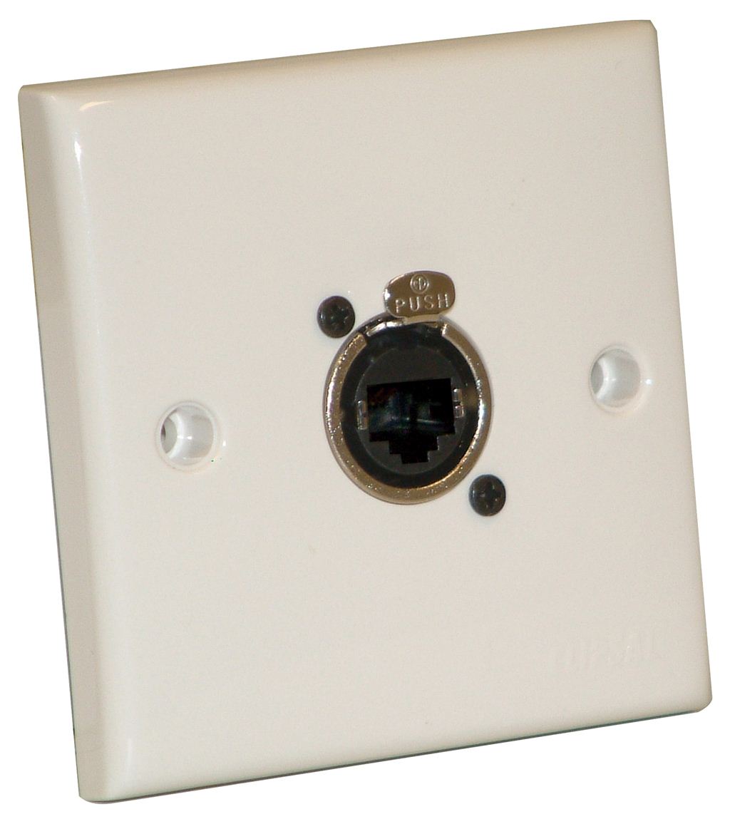 Wall Plate With 1 x Neutrik Ethercon Socket (NE8FDV)