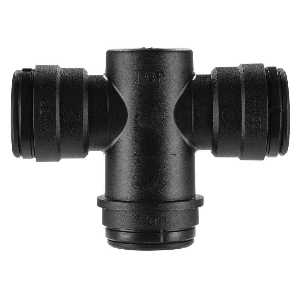 John Guest&#174; Equal Water Trap Tee 22mm