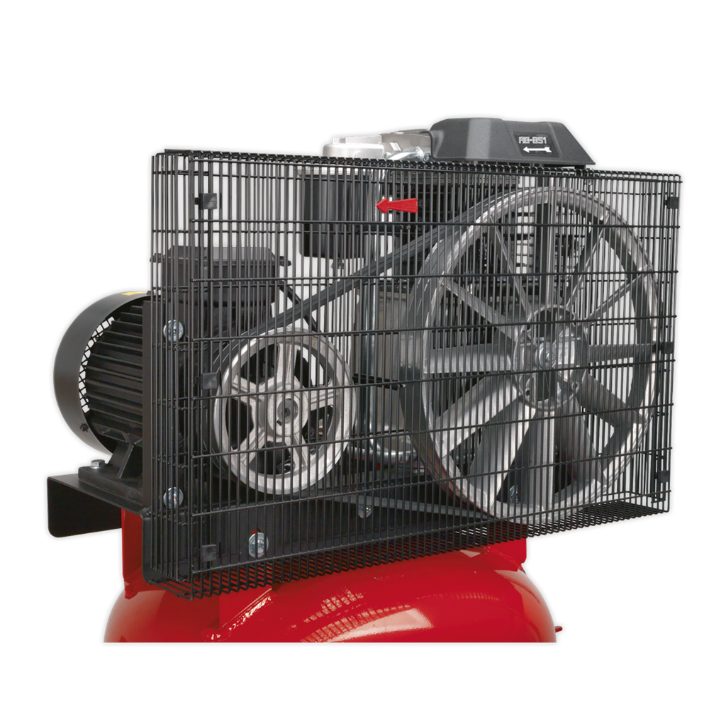 270L Vertical Belt Drive Air Compressor with Cast Cylinders 7.5hp 2-Stage