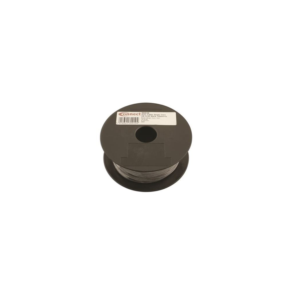 1 Core Cable - 2mm&#194;&#178; x 28/0.3mm - Black - 50m