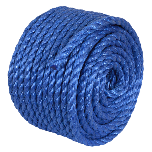 10mm x 30m Polypropylene Split Film Twisted Rope, Blue