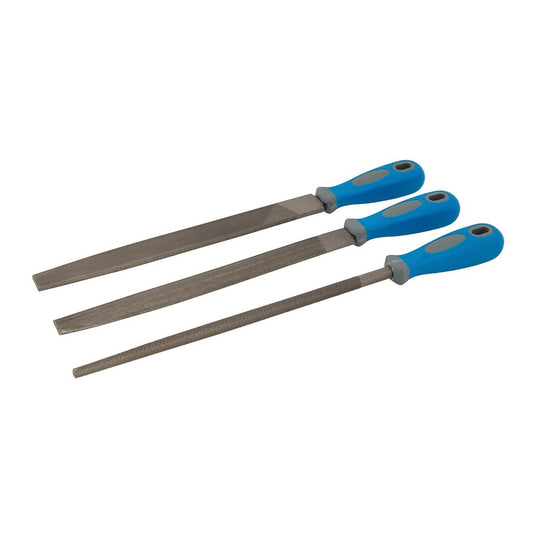 Silverline File Set 3pce - 2nd Cut 250mm