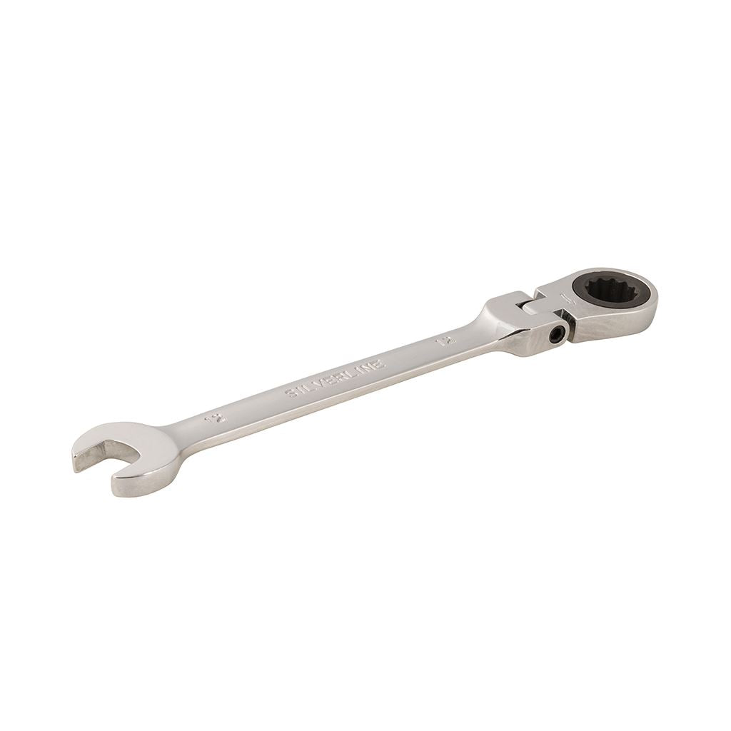 Silverline Flexible Head Ratchet Spanner - 12mm