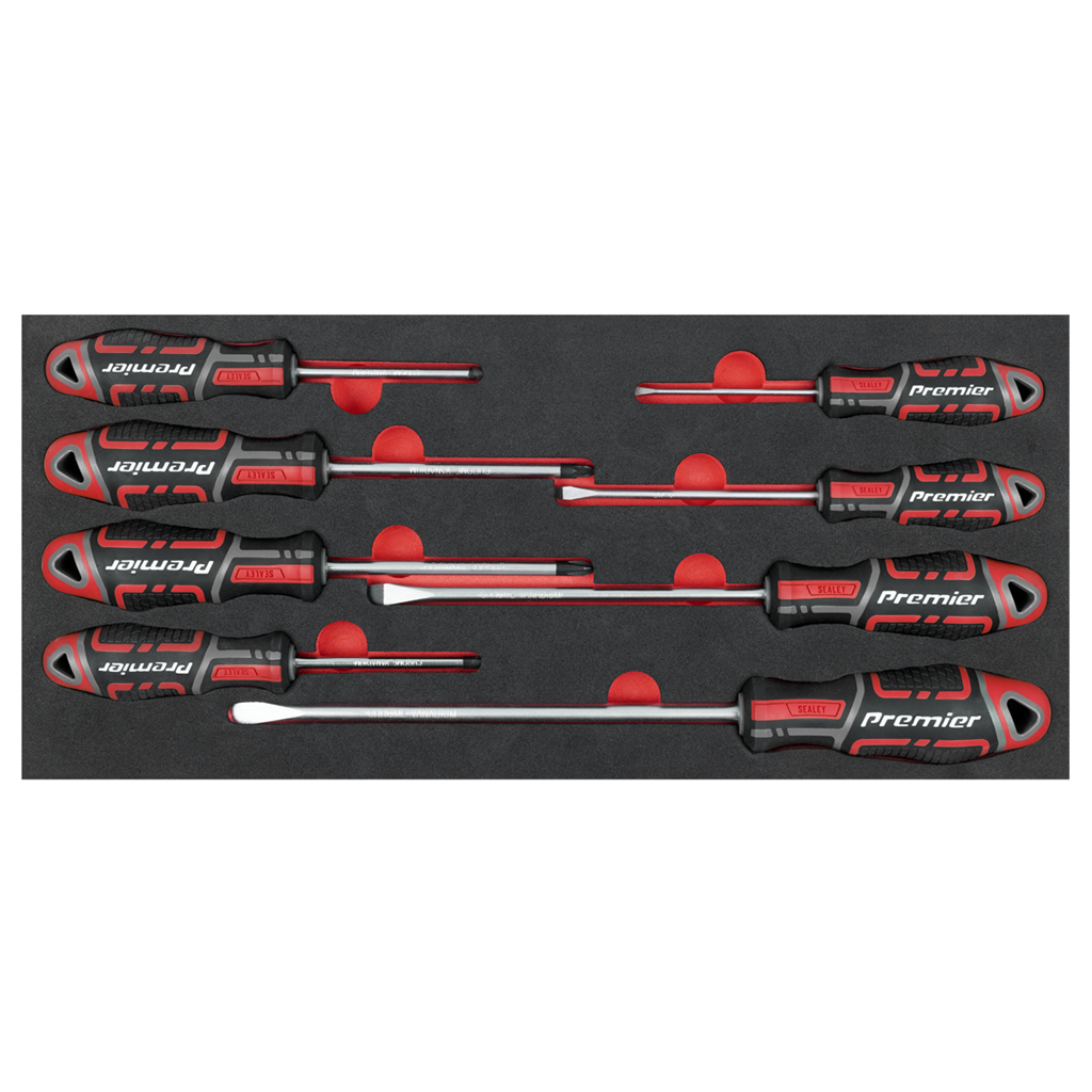 Premier Screwdriver Set with Tool Tray 8pc