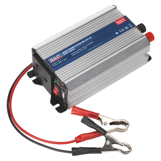 Power Inverter Modified Sine Wave 300W 12V DC - 230V ~ 50Hz