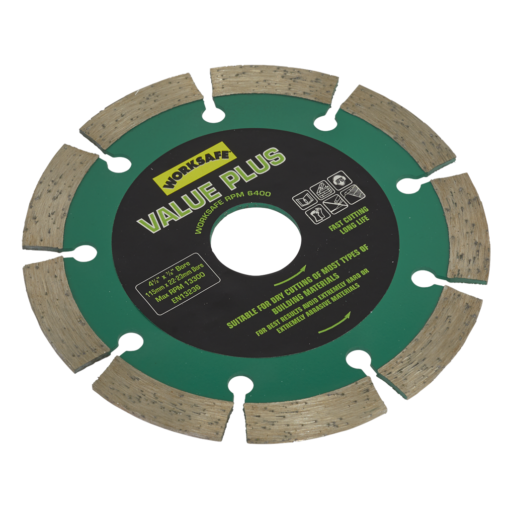 Worksafe&#174; Value Plus Diamond Blade 115 x 22mm