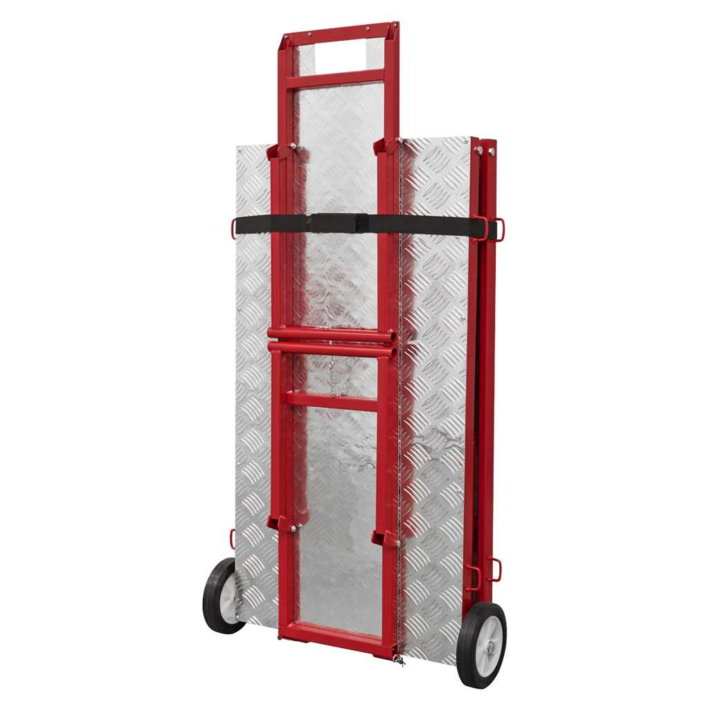 Folding Motorcycle Workbench with Ramp 360kg Capacity