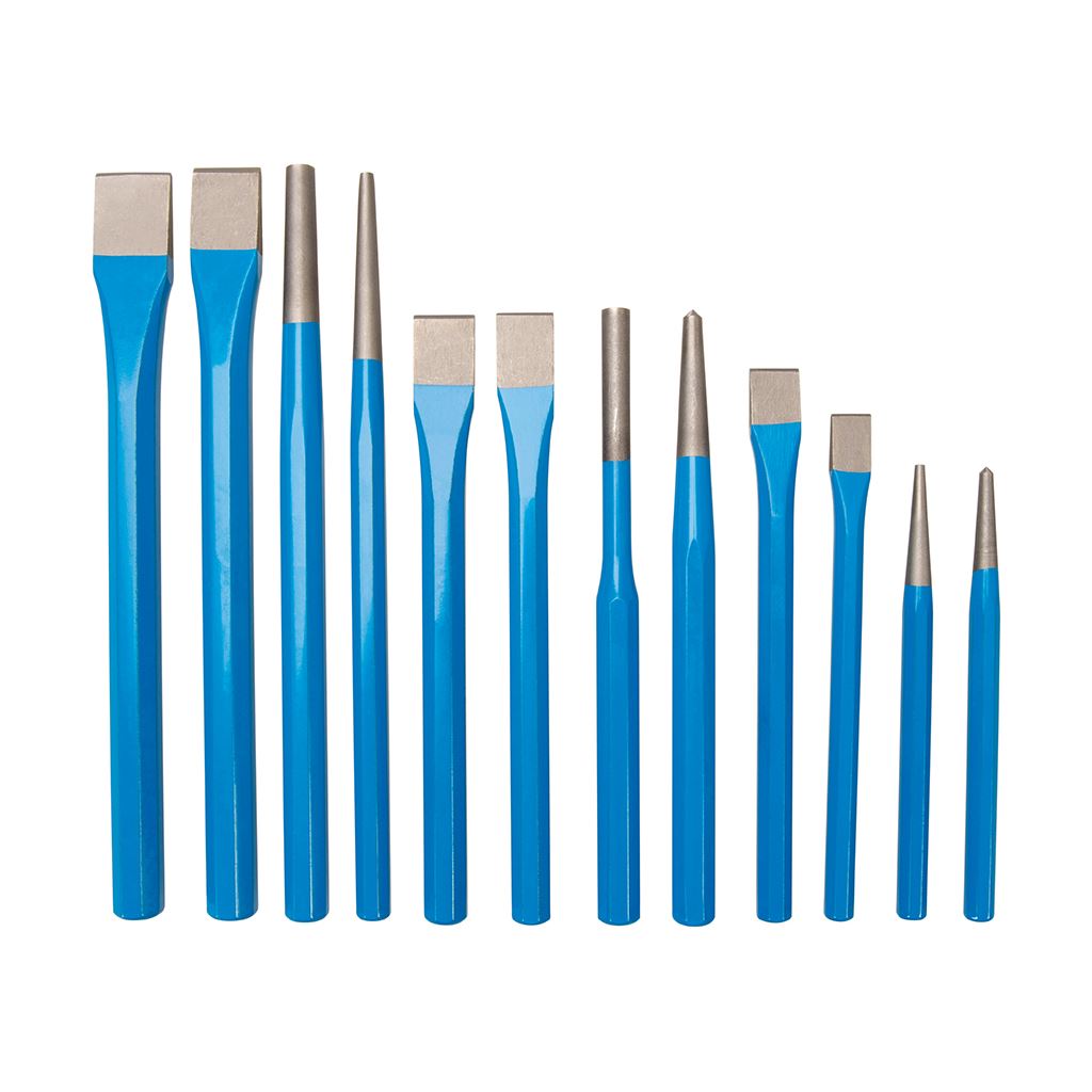 Silverline Punch & Chisel Set 12pce - 12pce