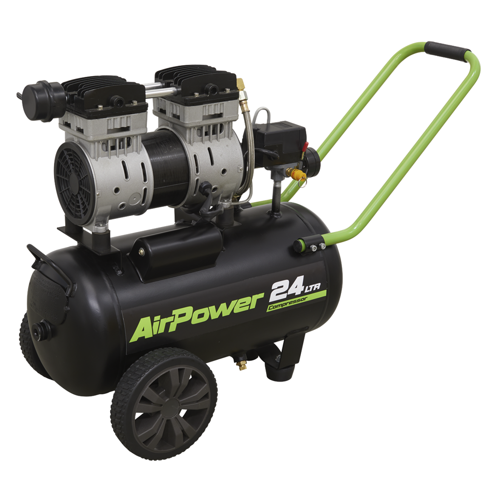 24L Low Noise Direct Drive Air Compressor 1hp