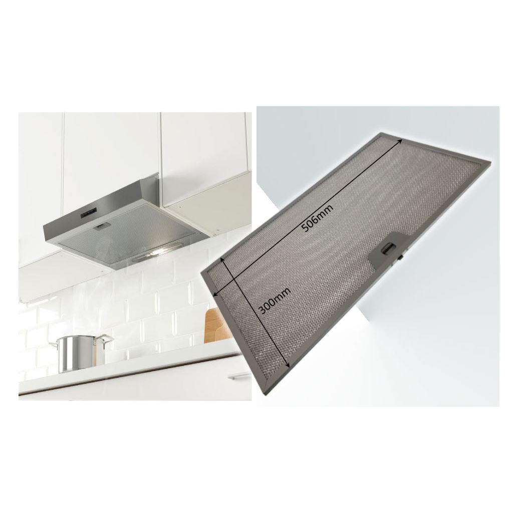 Universal Cooker Hood Metal Grease Filter 506mm x 300mm | Compatible Replacement by Ufixt