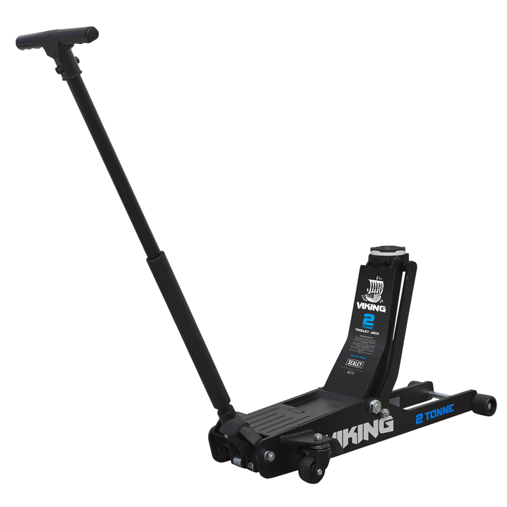 Viking Low Profile Professional Long Reach Trolley Jack with Rocket Lift 2 Tonne