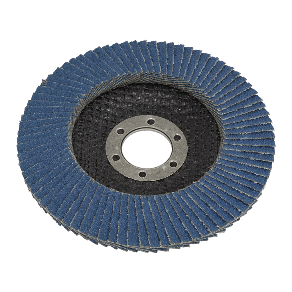 115mm Zirconium Flap Discs 60Grit 22mm Bore - Pack of 10