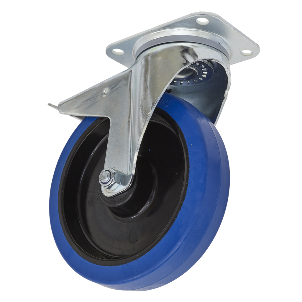 200mm Castor Wheel with Swivel Plate & Total Lock