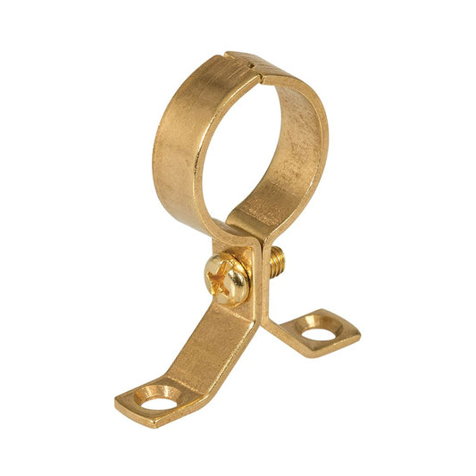 Plumbob Brass Pipe Bracket - 5pk 22mm