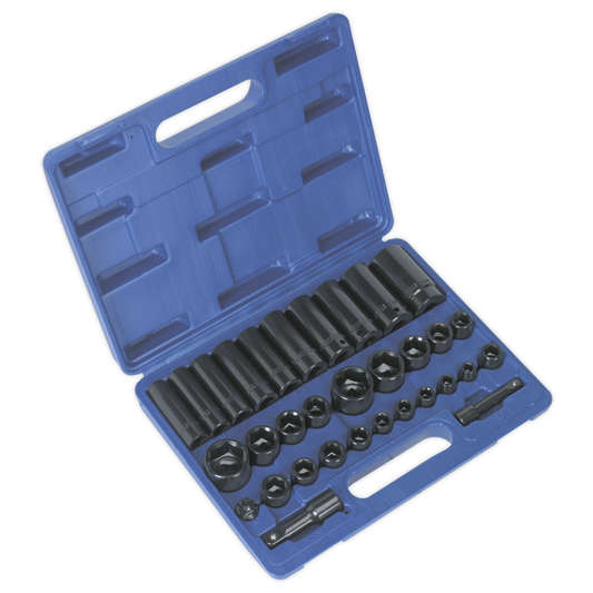 Premier Metric/Imperial Impact Socket Set 3/8" & 1/2"Sq Drive 32pc