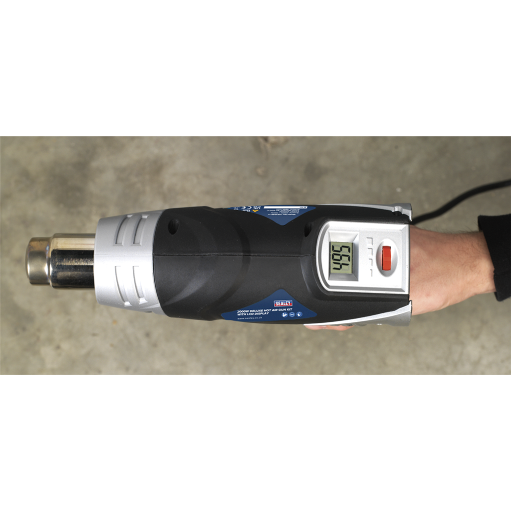 2000W Deluxe Heat Gun Kit with LCD Display 80-600&#176;C