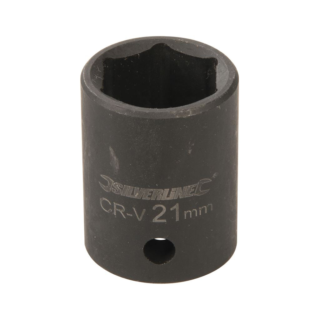 Silverline Impact Socket 1/2" Drive 6pt Metric - 21mm