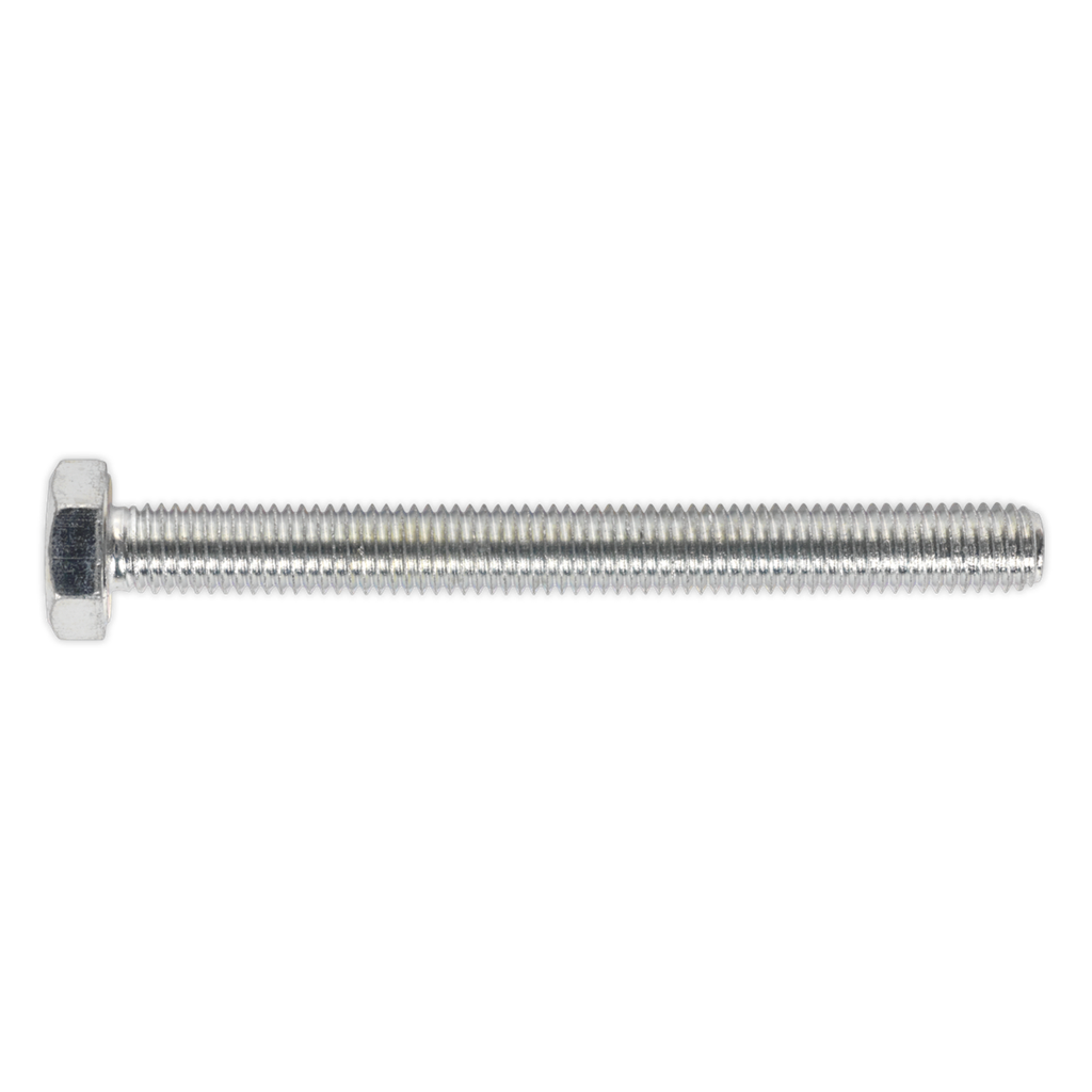 8.8 Zinc Plated HT Setscrew M10 x 100mm, DIN 933 - Pack of 25