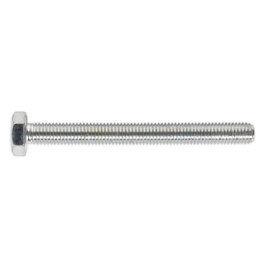 8.8 Zinc Plated HT Setscrew M10 x 100mm, DIN 933 - Pack of 25