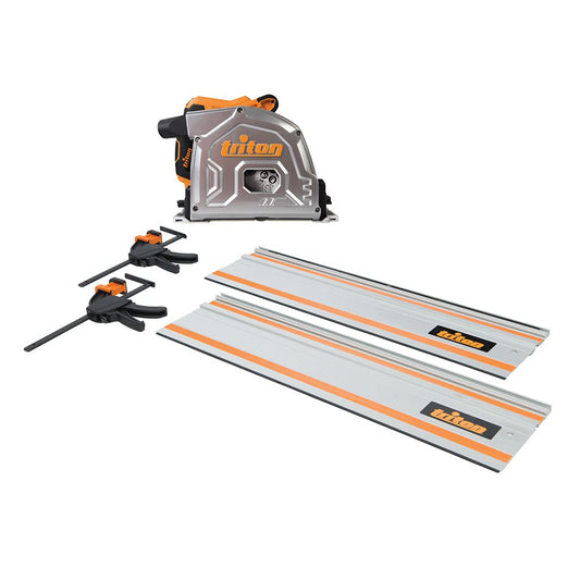 Triton 1400W Track Saw Kit 185mm 4pce - TTS185KIT