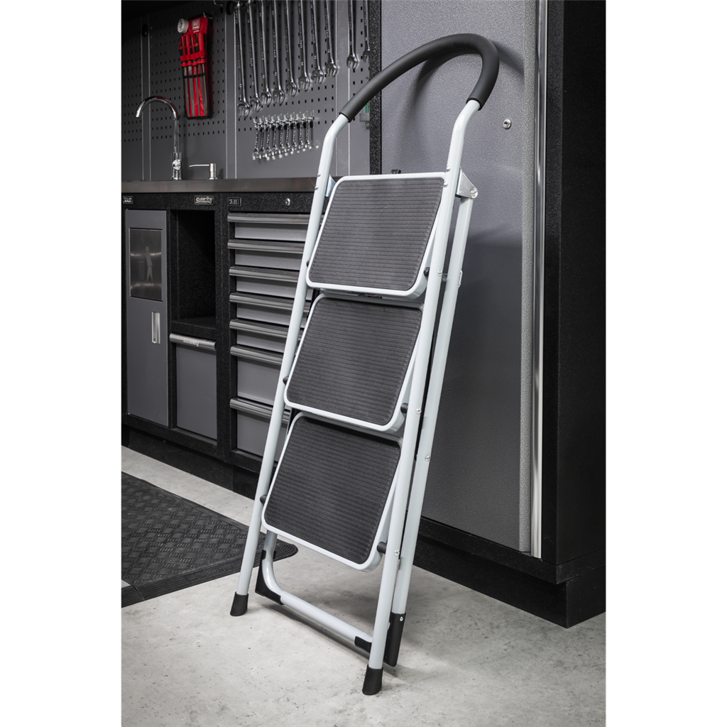 3-Tread Step Stool 150kg Capacity - EN 14183