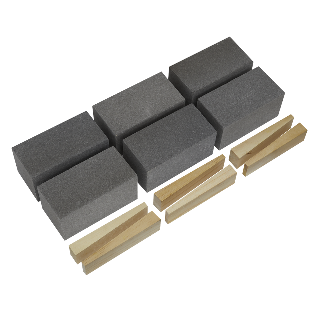 Worksafe&#174; 50 x 50 x 100mm Floor Grinding Block 120Grit - Pack of 6