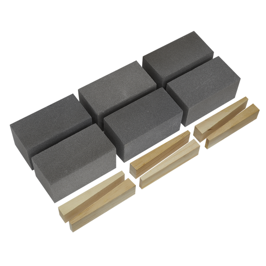 Worksafe&#174; 50 x 50 x 100mm Floor Grinding Block 120Grit - Pack of 6