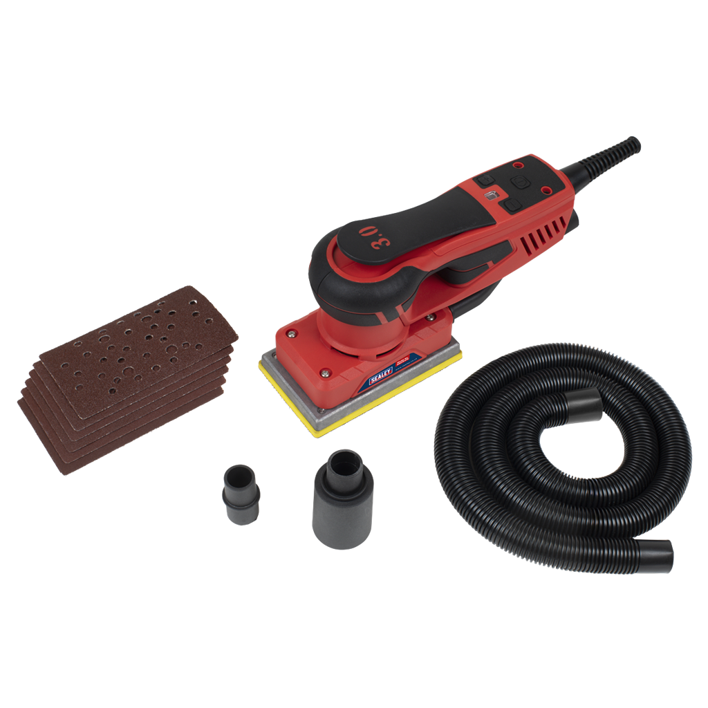 Variable Speed Brushless Dual Action Sander 80 x 133mm 350W