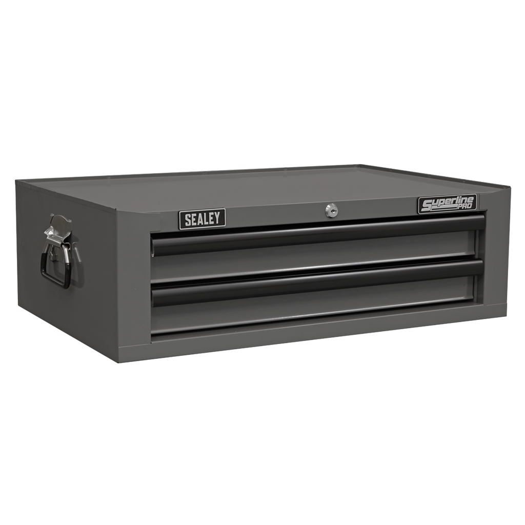 Mid-Box 2 Drawer with Ball-Bearing Slides - Grey/Black