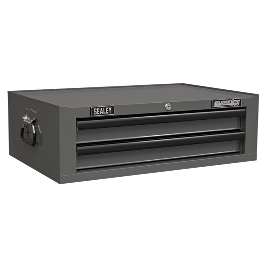 Mid-Box 2 Drawer with Ball-Bearing Slides - Grey/Black