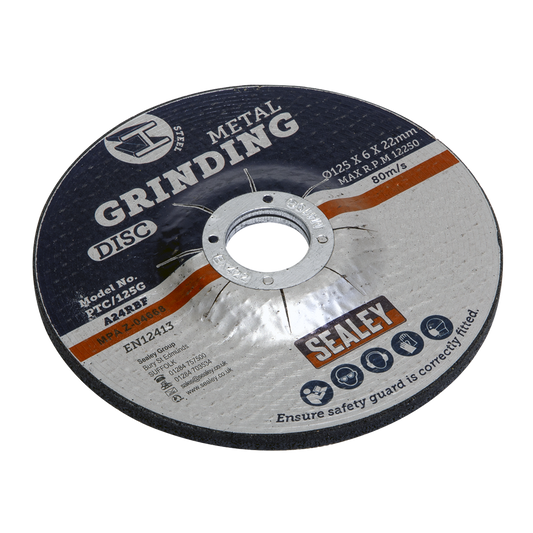 125 x 6mm Grinding Disc 22mm Bore