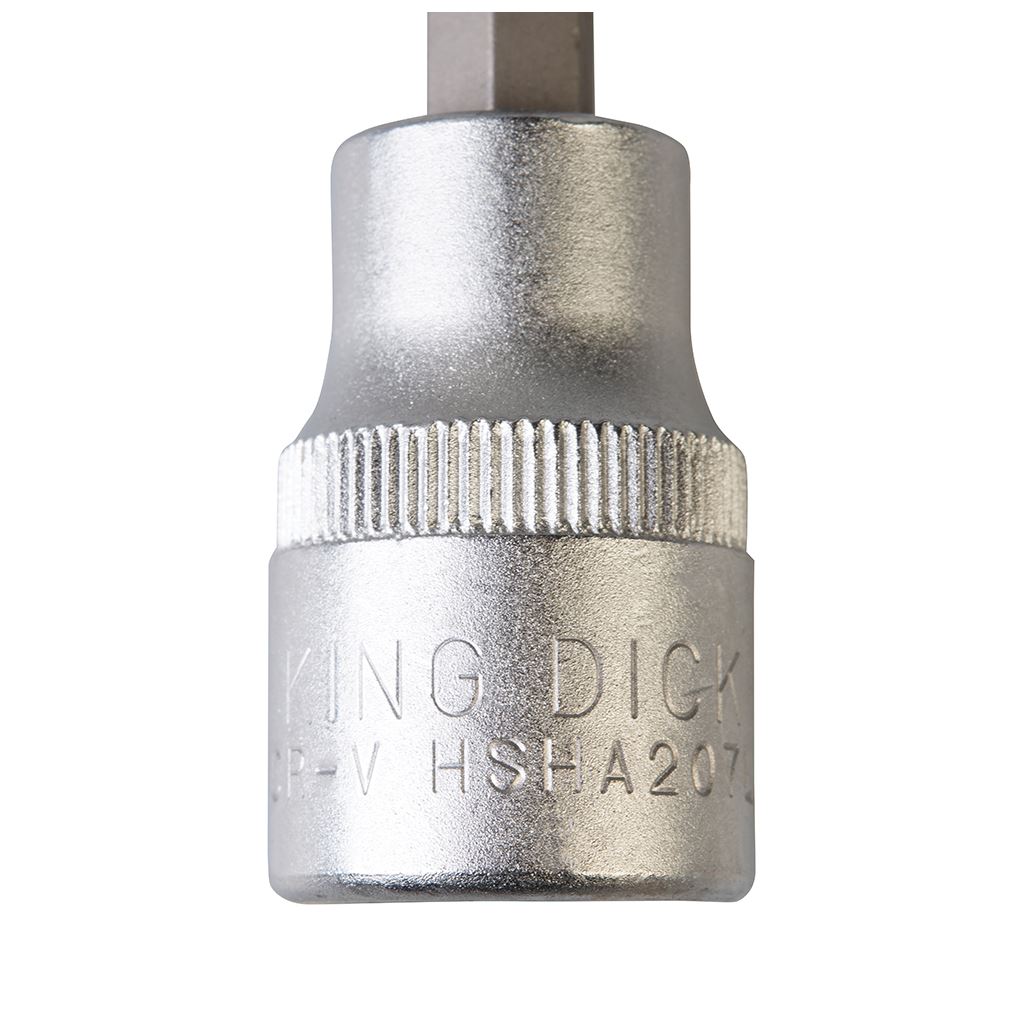 King Dick 1/2" SD Hex Bit Socket Long AF - 7/32"