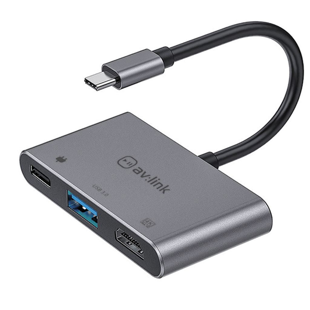 3 Port Slim USB3.0 Type-C Hub