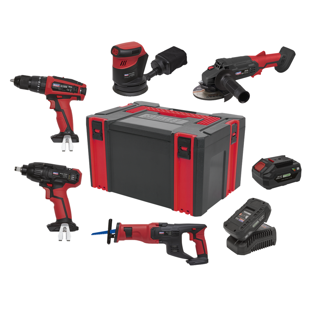 5 x SV20 Series Cordless Tool Combo Kit 20V - 2 Batteries