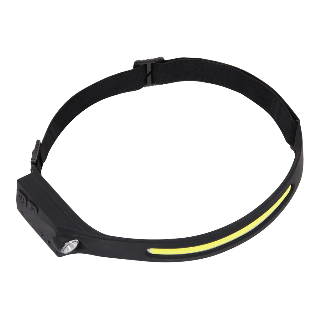 Rechargeable Head Torch with Auto-Sensor 5W COB & 3W LED - Display Box of 12