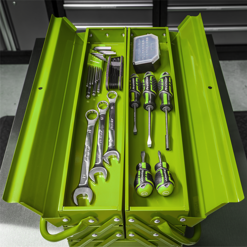 4 Tray Cantilever Toolbox 530mm - Green