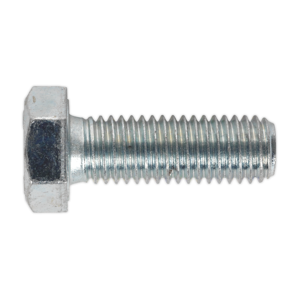 8.8 Zinc Plated HT Setscrew M12 x 35mm, DIN 933 - Pack of 25