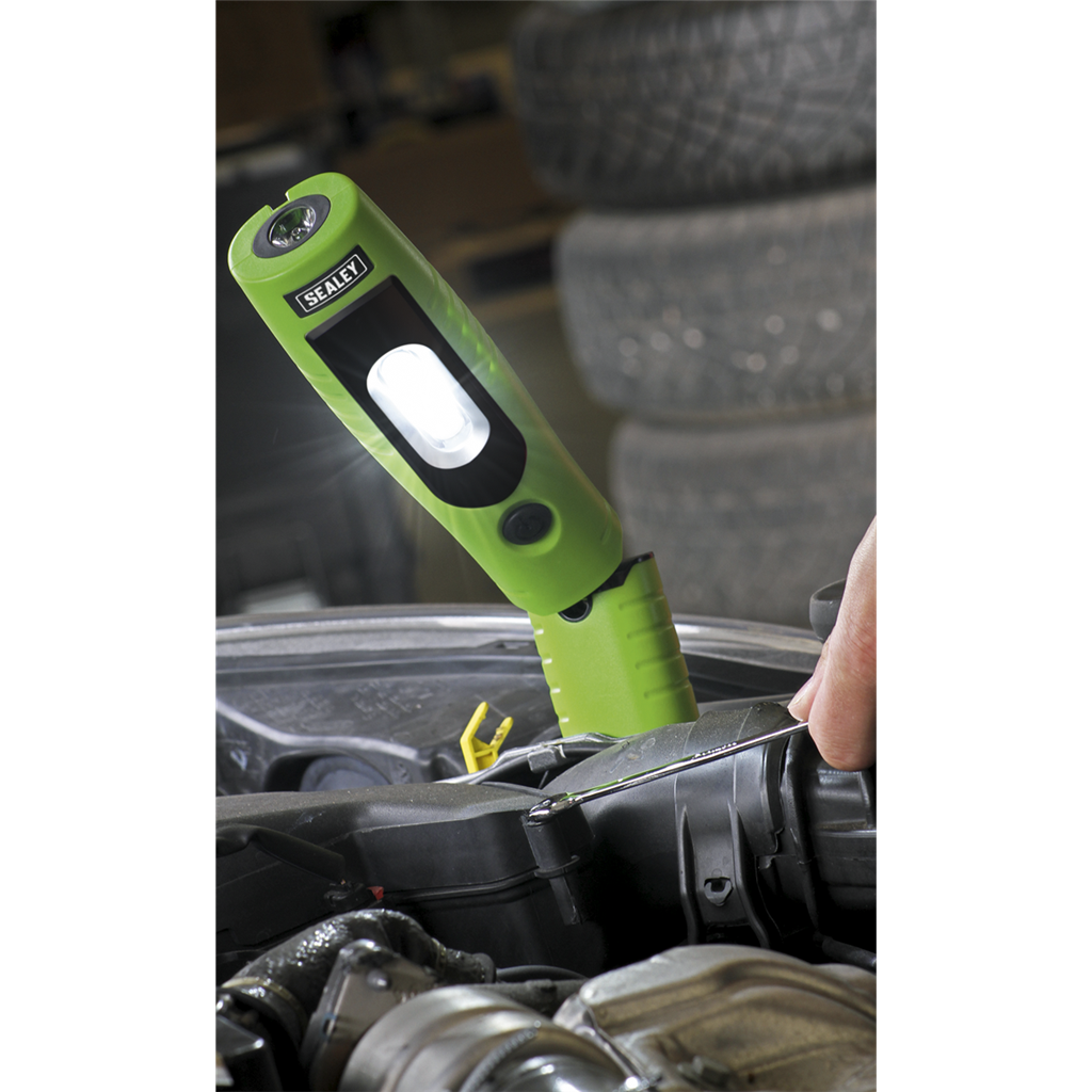 Rechargeable 360&#176; Inspection Light 4W & 3W SMD LED - Green