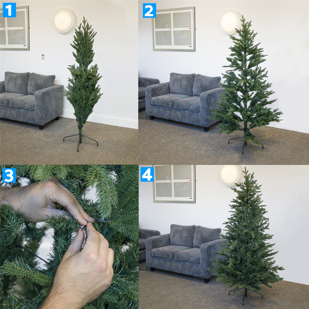 Dellonda Artificial 5ft/150cm Hinged Christmas Tree with 772 PE/PVC Mix Tips - DH44