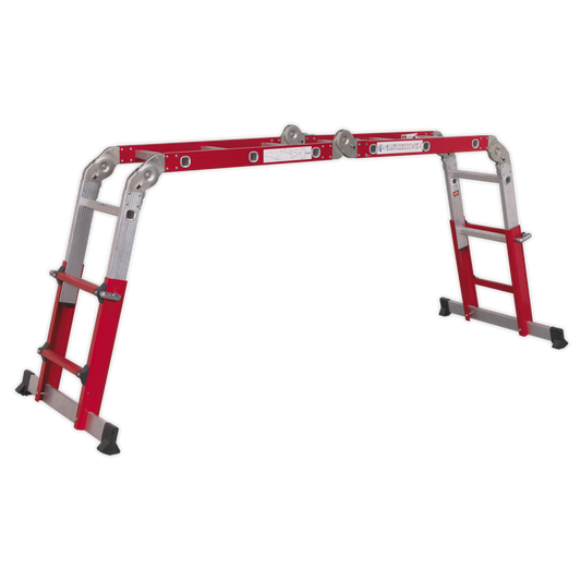 Aluminium Multipurpose Adjustable-Height Ladder - BS EN 131