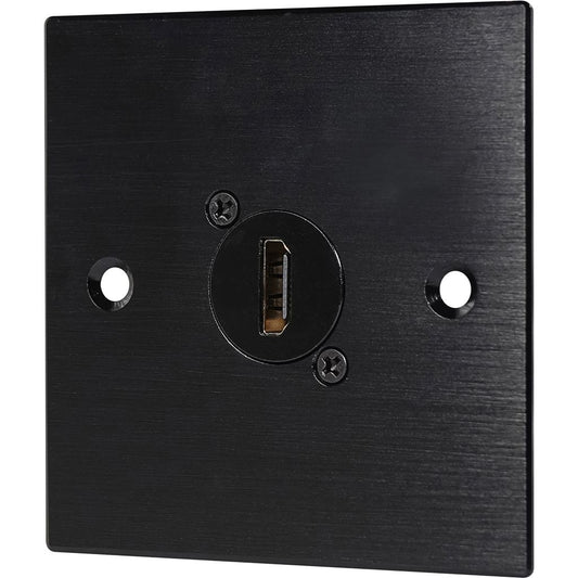 1 x HDMI 90 Degree Feedthrough Wall Plate Metal