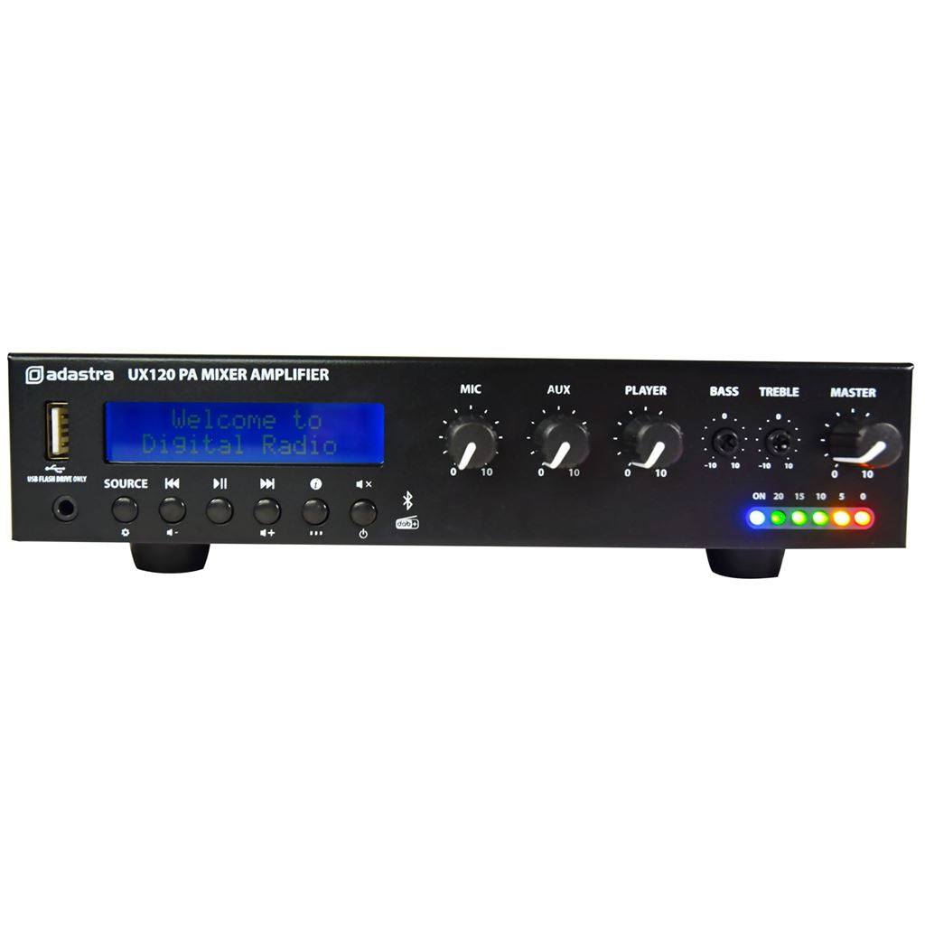 UX Series Compact 100V Mixer-Amplifiers - UX120 120W