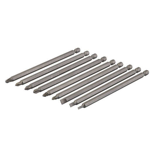 Silverline Extra-Long Power Bit Set 9pce - 150mm