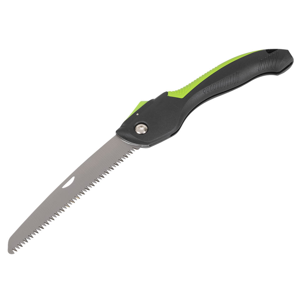 Folding Pruning Saw with Soft Grip Handle, 2 Cutting Positions & Carbon Steel Blade, 233mm