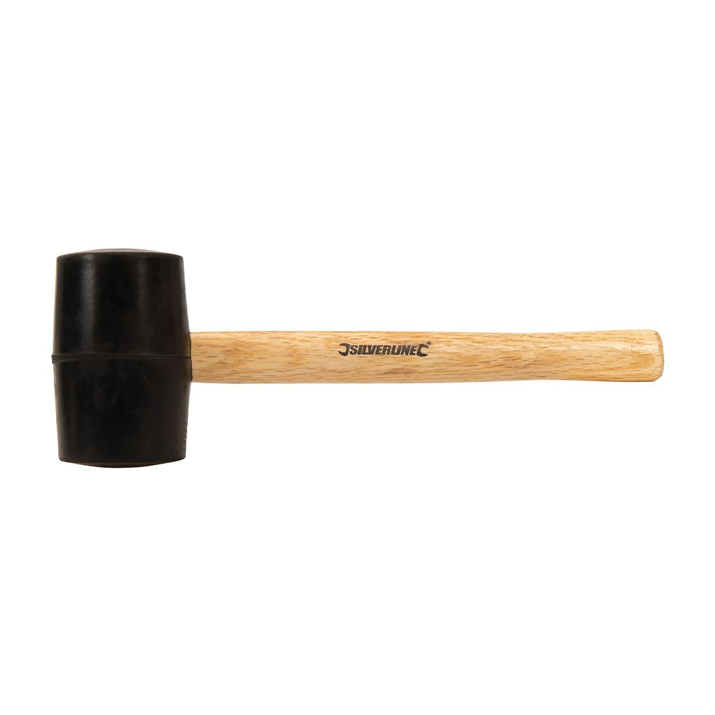 Silverline Black Rubber Mallet - 16oz (454g)