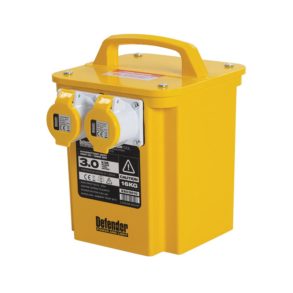 Defender 3kVA Portable Transformer 16A - 110V