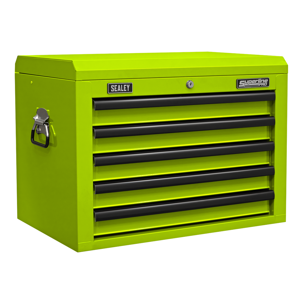 Topchest 5 Drawer with Ball-Bearing Slides - Green/Black