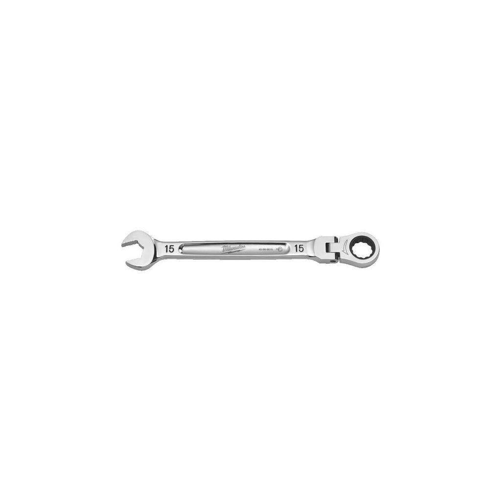 15 mm MAX BITE flexible head ratcheting combination spanner -1pc