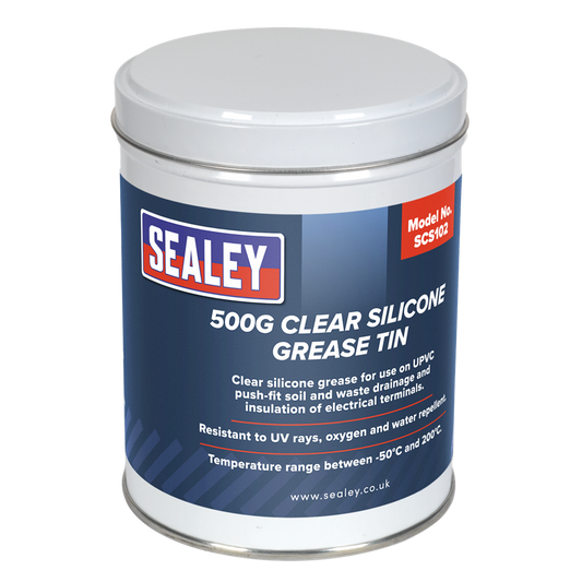 Clear Silicone Grease Tin 500g