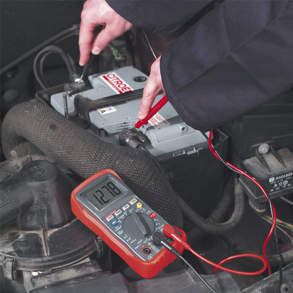 13-Function Digital Automotive Multimeter with Inductive Coupler